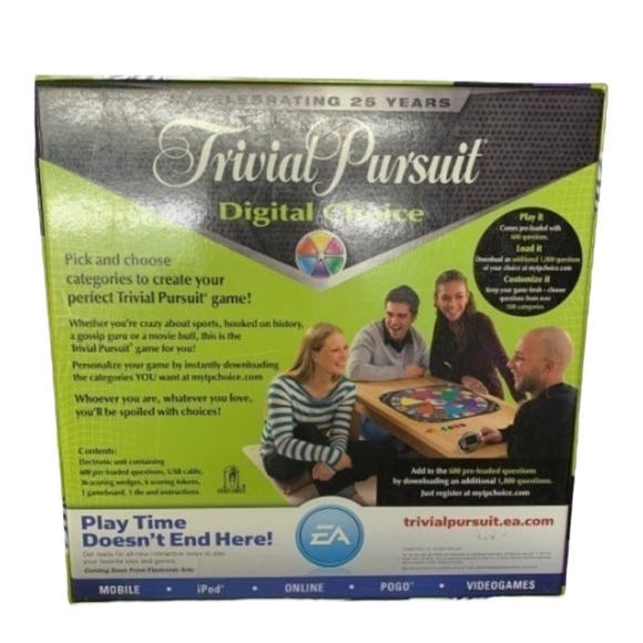 Parker Brothers Game Trivial Pursuit Digital Choice Electronic Strategy Tech New - Picture 2 of 7